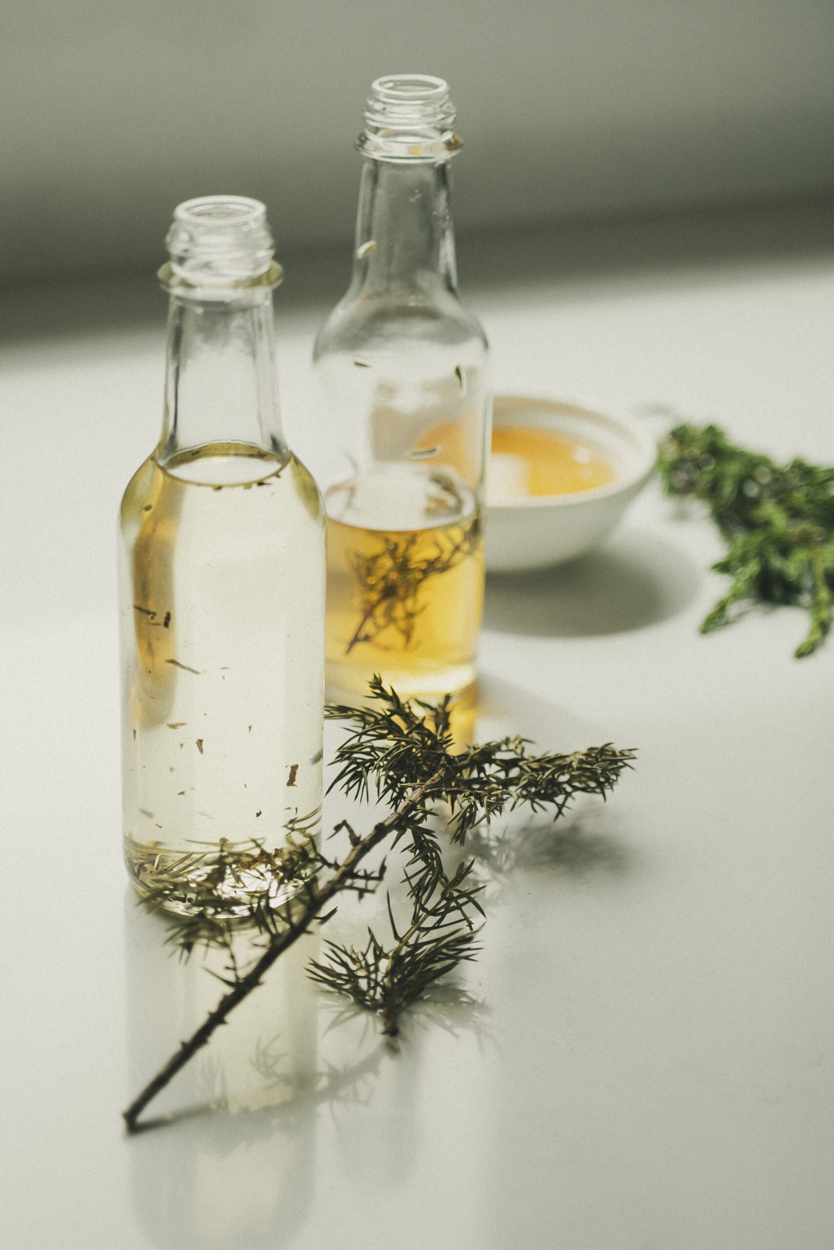 Huile infusée aux branches de genévrier