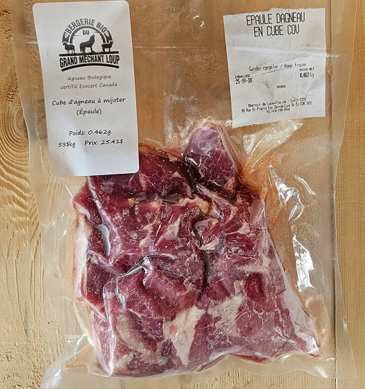 Cubes à mijoter (Épaule d’agneau)