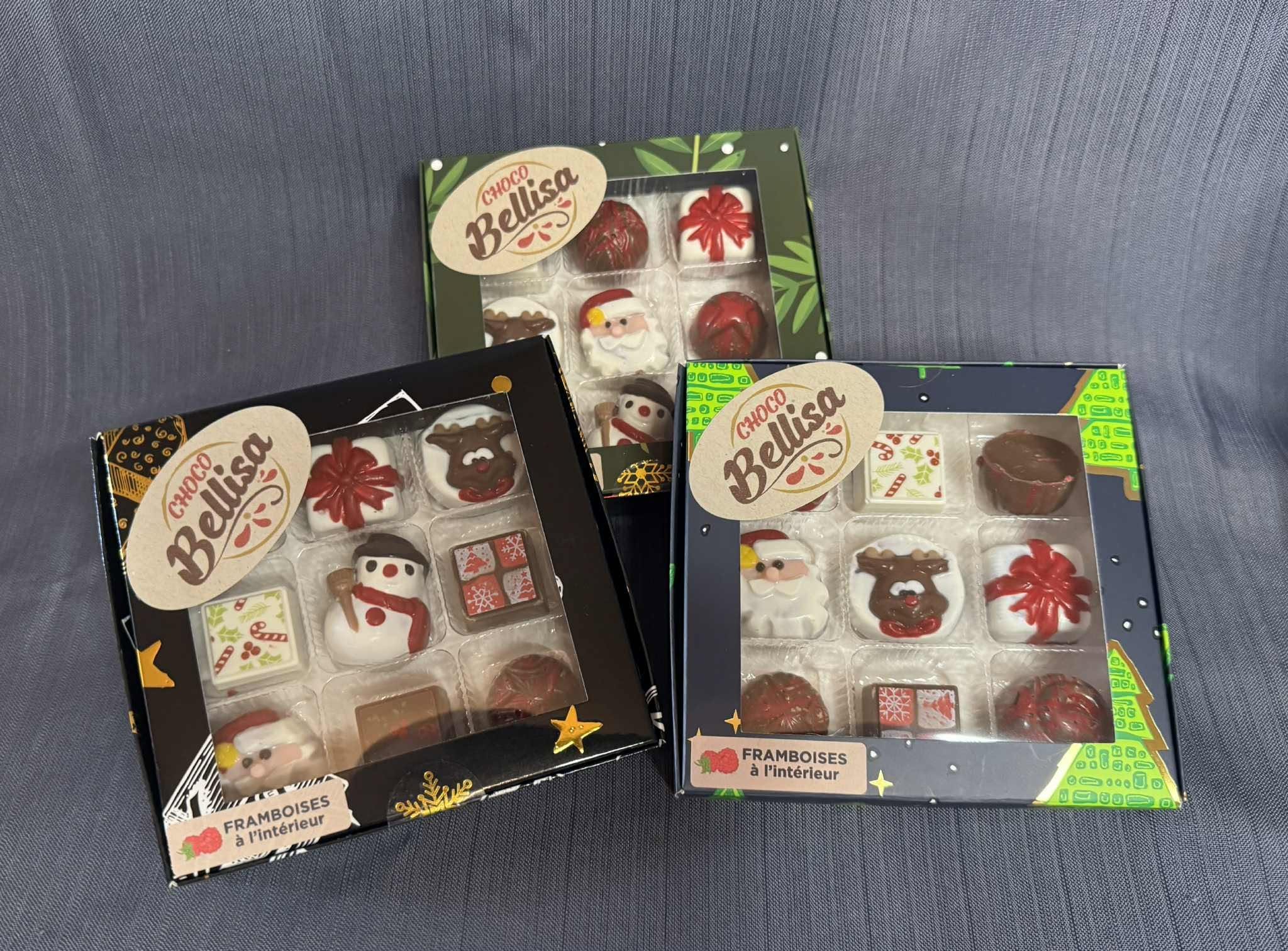 Boîtes de chocolats assortis