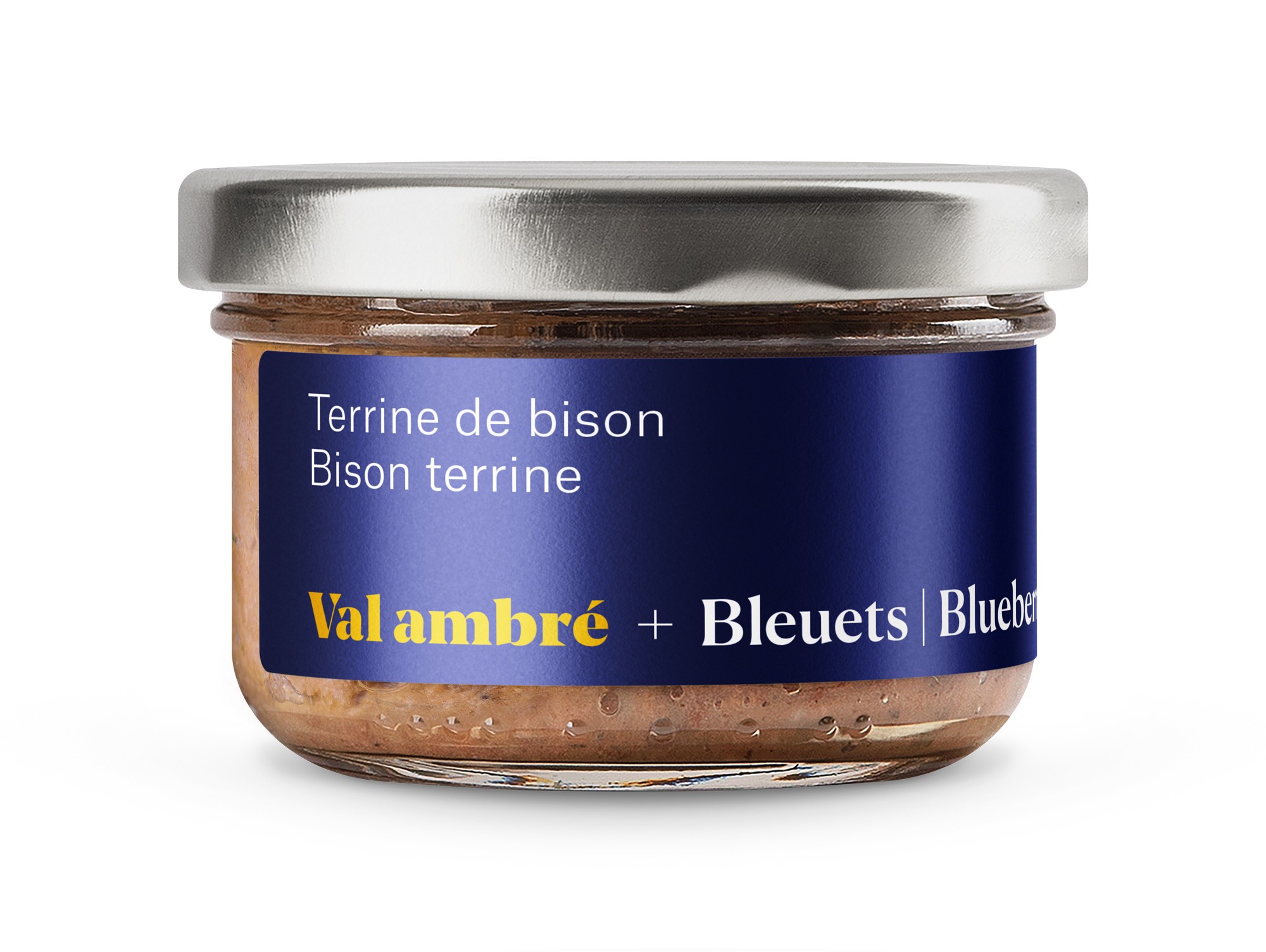 Terrine de bison au Val ambré et bleuets